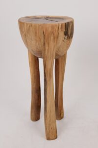 Leszy, Sculptural Side Table Carved in Solid Wood, gallery view 15