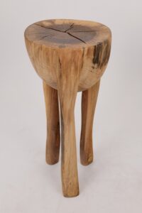 Leszy, Sculptural Side Table Carved in Solid Wood, gallery view 16