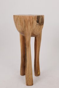 Leszy, Sculptural Side Table Carved in Solid Wood, gallery view 17