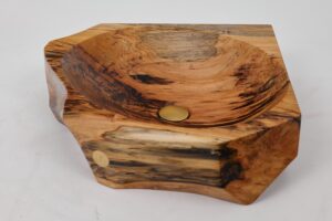 Banik, Organic Sculpted Wood Sink - Carved From Solid Wood, gallery view 5