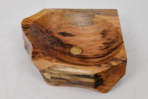 Banik, Organic Sculpted Wood Sink - Carved From Solid Wood, gallery view 6