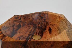 Banik, Organic Sculpted Wood Sink - Carved From Solid Wood, gallery view 11
