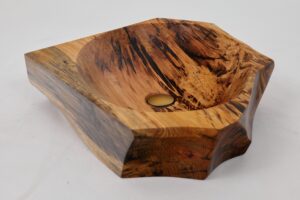 Banik, Organic Sculpted Wood Sink - Carved From Solid Wood, gallery view 17