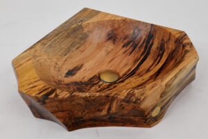 Banik, Organic Sculpted Wood Sink - Carved From Solid Wood, gallery view 21