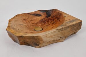 Banik, Organic Sculpted Wood Sink - Carved From Solid Wood, gallery view 11