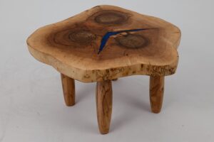 Live Edge Coffee Table, Log Furnitue, Walnut, Epoxy, main view