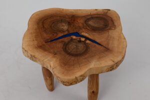 Live Edge Coffee Table, Log Furnitue, Walnut, Epoxy, gallery view 5