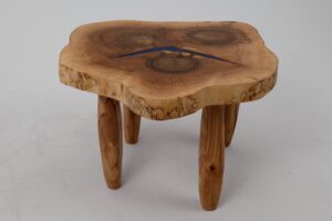 Live Edge Coffee Table, Log Furnitue, Walnut, Epoxy, gallery view 6