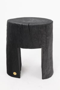Jownik, Charred Sculptural Side Table – Grounded Simplicity with Primal Energy, gallery view 2