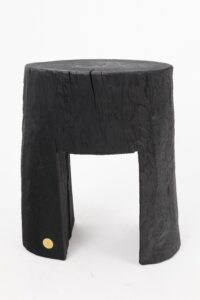 Jownik, Charred Sculptural Side Table – Grounded Simplicity with Primal Energy, gallery view 3