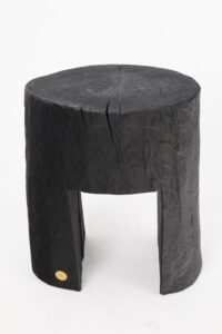 Jownik, Charred Sculptural Side Table – Grounded Simplicity with Primal Energy, gallery view 5
