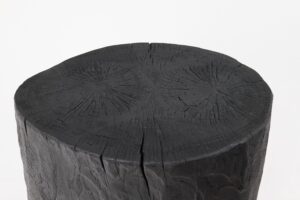 Jownik, Charred Sculptural Side Table – Grounded Simplicity with Primal Energy, gallery view 7