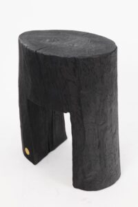 Jownik, Charred Sculptural Side Table – Grounded Simplicity with Primal Energy, gallery view 8
