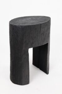 Jownik, Charred Sculptural Side Table – Grounded Simplicity with Primal Energy, gallery view 12