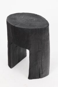 Jownik, Charred Sculptural Side Table – Grounded Simplicity with Primal Energy, gallery view 15