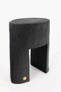Jownik, Charred Sculptural Side Table – Grounded Simplicity with Primal Energy, gallery view 19