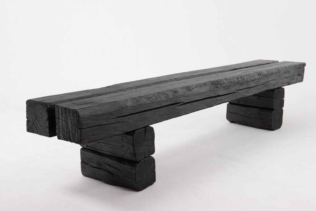 Jownik, Charred Timber Beam Bench