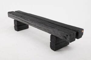 Jownik, Charred Timber Beam Bench, gallery view 5