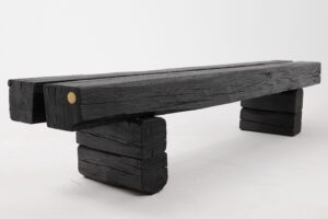 Jownik, Charred Timber Beam Bench, gallery view 12