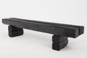 Jownik, Charred Timber Beam Bench, gallery view 15