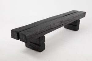 Jownik, Charred Timber Beam Bench, gallery view 18