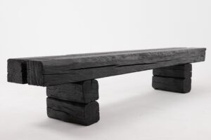 Jownik, Charred Timber Beam Bench, gallery view 19