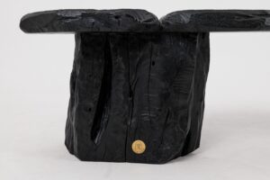 Jownik, Charred Wood Bench - Organic Character & Raw Elegance, gallery view 3