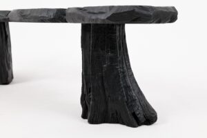 Jownik, Charred Wood Bench - Organic Character & Raw Elegance, gallery view 6