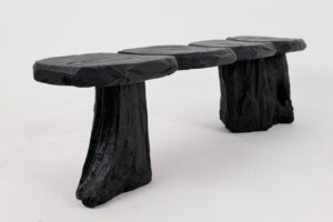Jownik, Charred Wood Bench - Organic Character & Raw Elegance, gallery view 8