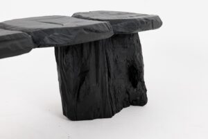 Jownik, Charred Wood Bench - Organic Character & Raw Elegance, gallery view 9
