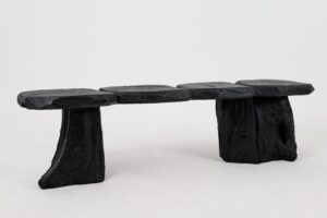 Jownik, Charred Wood Bench - Organic Character & Raw Elegance, gallery view 10