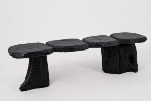Jownik, Charred Wood Bench - Organic Character & Raw Elegance, gallery view 11