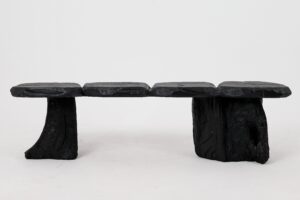 Jownik, Charred Wood Bench - Organic Character & Raw Elegance, gallery view 12