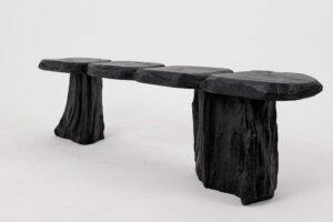 Jownik, Charred Wood Bench - Organic Character & Raw Elegance, gallery view 14