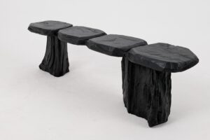 Jownik, Charred Wood Bench - Organic Character & Raw Elegance, gallery view 15