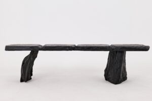 Jownik, Charred Wood Bench - Sculptural Form & Organic Flow, gallery view 9