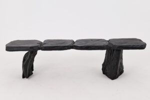 Jownik, Charred Wood Bench - Sculptural Form & Organic Flow, gallery view 10