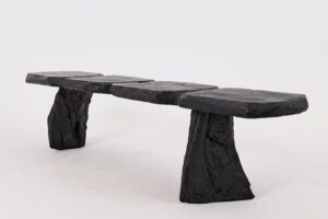 Jownik, Charred Wood Bench - Sculptural Form & Organic Flow, gallery view 11