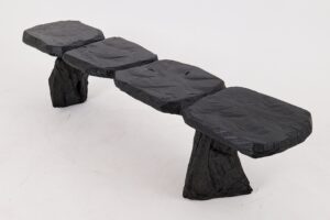 Jownik, Charred Wood Bench - Sculptural Form & Organic Flow, gallery view 13