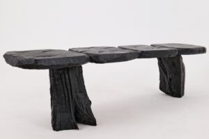 Jownik, Charred Wood Bench - Sculptural Form & Organic Flow, gallery view 17