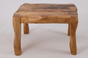 Jownik, Square Burl Table – Rustic Balance in Solid Wood, gallery view 4