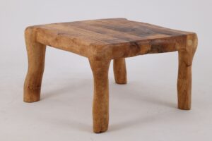 Jownik, Square Burl Table – Rustic Balance in Solid Wood, gallery view 5