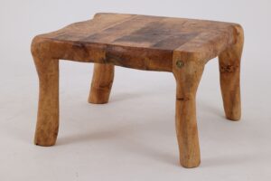 Jownik, Square Burl Table – Rustic Balance in Solid Wood, gallery view 9