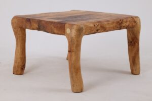 Jownik, Square Burl Table – Rustic Balance in Solid Wood, gallery view 11