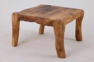 Jownik, Square Burl Table – Rustic Balance in Solid Wood, gallery view 15