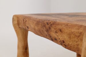 Jownik, Square Burl Table – Rustic Balance in Solid Wood, gallery view 18