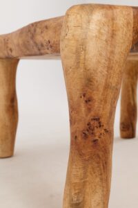 Jownik, Square Burl Table – Rustic Balance in Solid Wood, gallery view 19