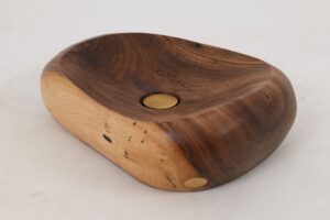 Banik, Organic Sculpted Wood Sink - Carved From Solid Wood, gallery view 3