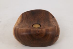 Banik, Organic Sculpted Wood Sink - Carved From Solid Wood, gallery view 8