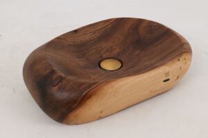 Banik, Organic Sculpted Wood Sink - Carved From Solid Wood, gallery view 18
